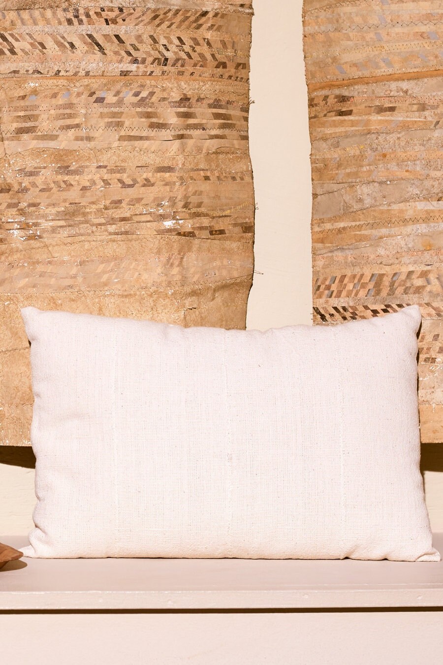 Coussin Blanc En Coton