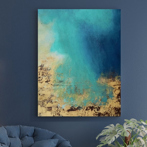 Blue Wall Art Etsy UK
