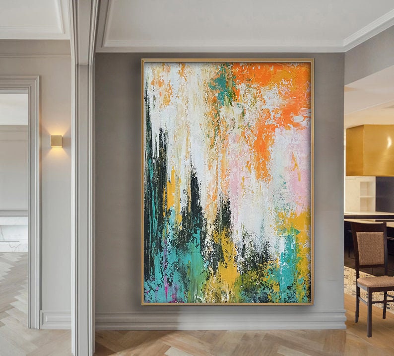 Abstract Art Set / Set of 2 Wall Art / Large Wall Art / Etsy UK