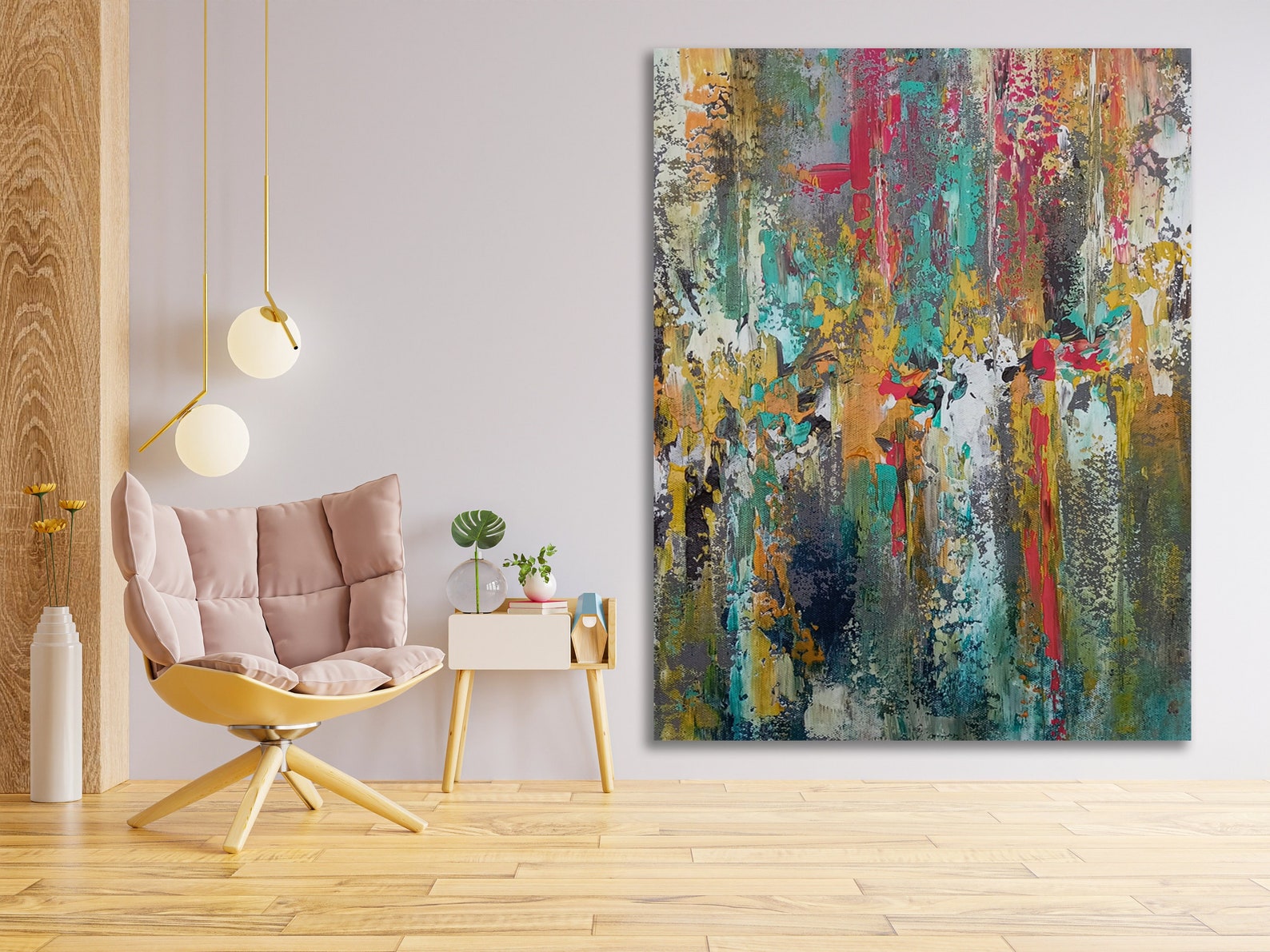 Large Abstract Art Original Painting Art Decor Living Room Etsy UK