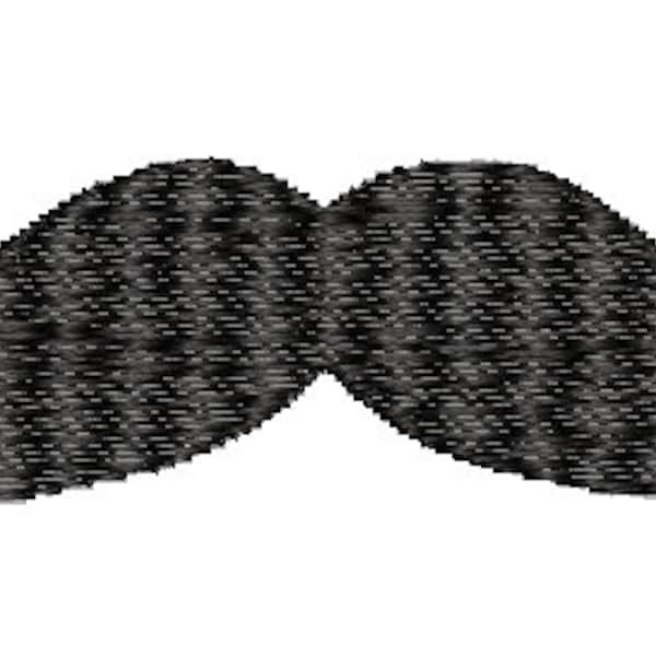 Mustache  machine embroidery design