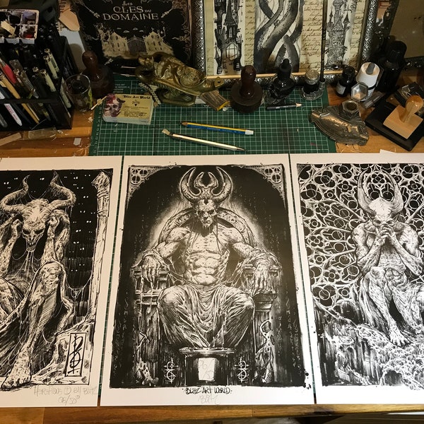 Triptyque des Hérétiques (x3 Prints)