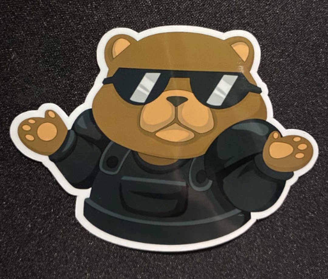 Valorant tacti Bear Shrug Bear Spay, Tacti Bear Spray Sticker, Valorant