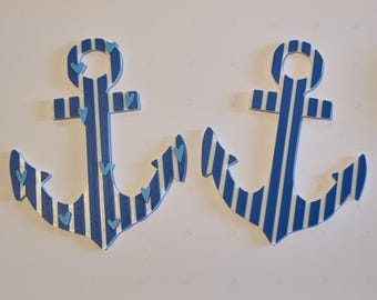 Maritimer Anker | Maritime Deko zum Aufhängen | 3D Druck | Geschenkset mit Einlegekarte | Küstenliebe, Strandhaus, Sommerdeko, Mitbringsel