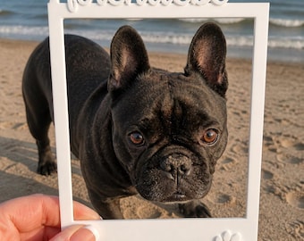 Fotorahmen Polaroid Stil Tierliebe – 3D Druck Bilderrahmen, Sofortbild Rahmen, Retro Sofortbild Stil, Hund Katze Geschenk