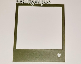 Fotorahmen Polaroid Stil Schützenfest & Kirmes – 3D Druck Bilderrahmen, Sofortbild Rahmen, Retro Sofortbild Stil, für Volksfest, Festzelt