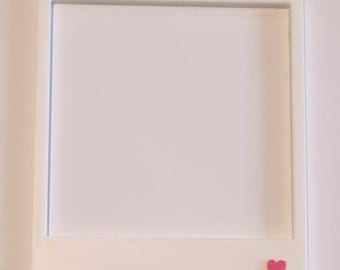 Fotorahmen Polaroid Stil #Lecker & #Live – 3D Druck Retro-Bilderrahmen, Retro Sofortbild Stil, für Genussmomente und besondere Erlebnisse