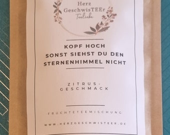 Teemischungen in zauberhaften Motto-Tüten / Teetüten / Geschenktüten - ideal als Geschenk, Mitbringsel, Auszeit zwischendurch