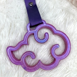 Holographic Purple Akatsuki Cloud Tsurikawa | Anime Gifts For Her | Valentine&#39;s Day Gift | Anime Car Accessories | Akatsuki Car Accessories