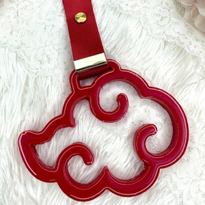 Red Akatsuki Cloud Tsurikawa | Anime Gifts For Her | Valentine&#39;s Day Gift | Anime Car Accessories | Akatsuki Car Accessories