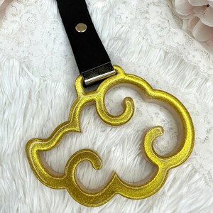 Gold Akatsuki Cloud Tsurikawa | Anime Car Accessories | Akatsuki Car Accessories | Anime Gifts For Her | Anime Gifts For Him