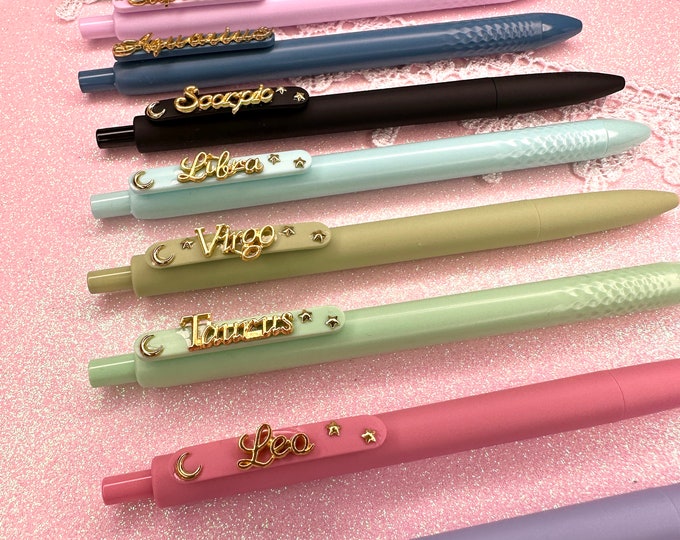 Zodiac Stationary Pens - Zodiac / Custom Pen / Cute Pens / Planner Pen / Gift for Her/ Gift for Him / Personalized Gift / Birthday Gift