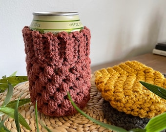 Crochet Can Cozy | Can Cooler | Slim and Standard Can Sleeve