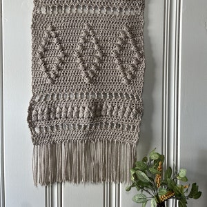 Crochet Pattern | Farmhouse Crochet Wall Hanging Pattern | Crochet Wall Hanging Pattern | Crochet Home Decor
