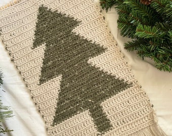 Christmas Tree Wall Hanging | Crochet  Christmas Wall Art