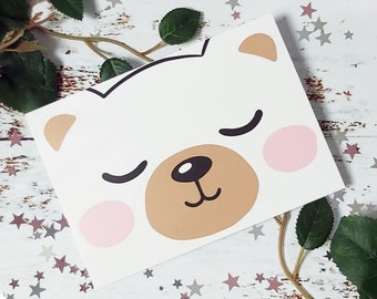 Teddy Bear Postcard | Tini Teriyaki