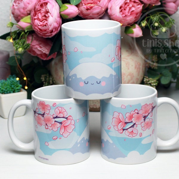 Sakura Tasse Mount Fuji | TiniTeriyaki