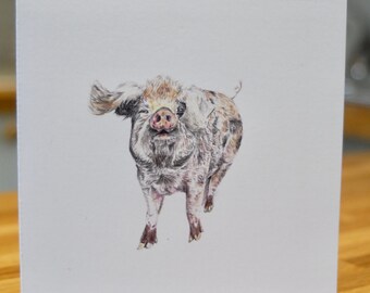 Pig Greeting Card
