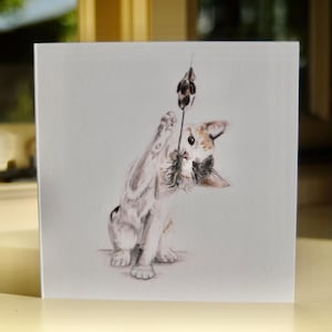 Cat Greeting Card