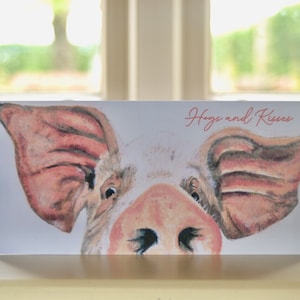 Hogs and Kisses Grußkarte