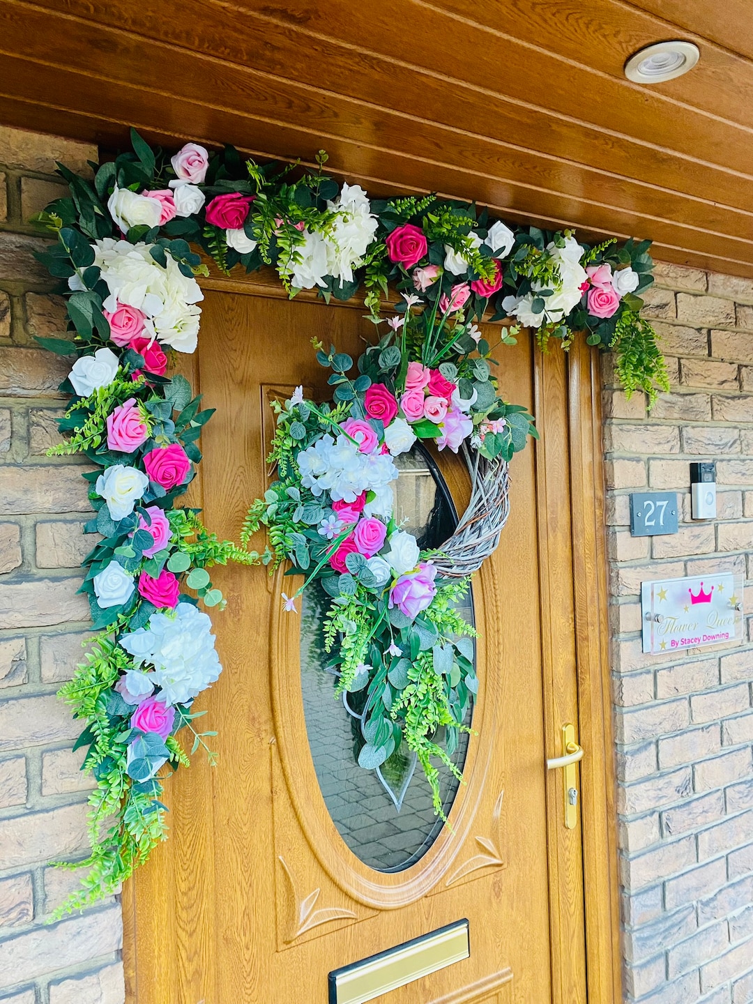 6.5ft Bespoke Faux Flower Garland Etsy