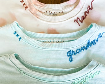 Women's Hand Stitched Embroidered Sweatshirt