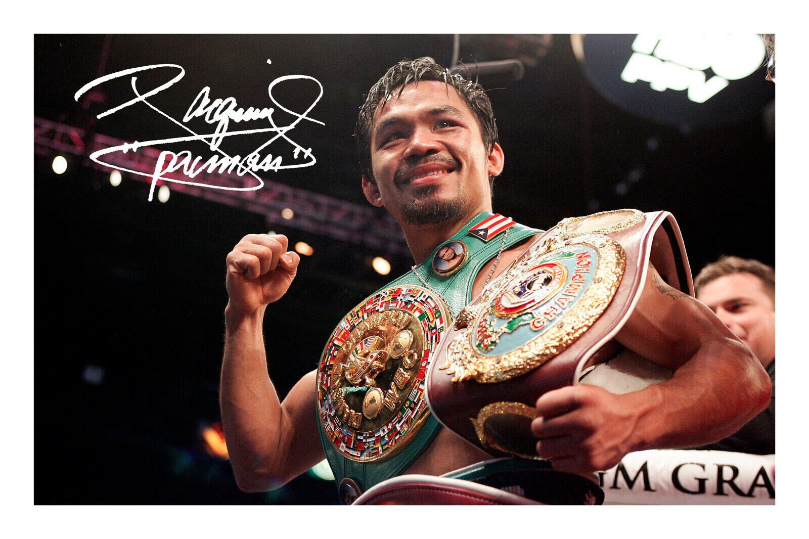 Manny Pacquiao Boxing Sports signed Autograph print memorabilia