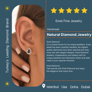18K Solid White Gold 0.65 Ct Purple Diamond Earrings, Diamond Hoop Earrings, Diamond Wide Hoop Earrings, Hoop Earrings Huggie Earrings image 6