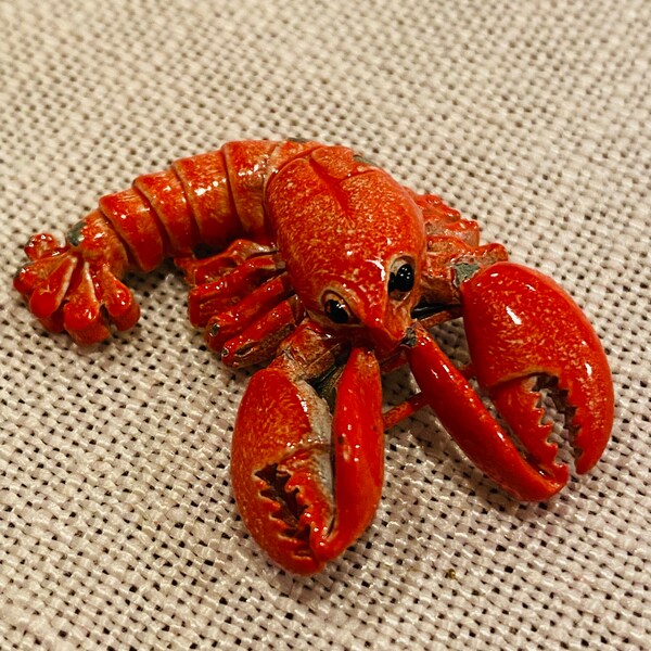 Vintage Grandma’s GERRY’S LOBSTER Brooch Nautical