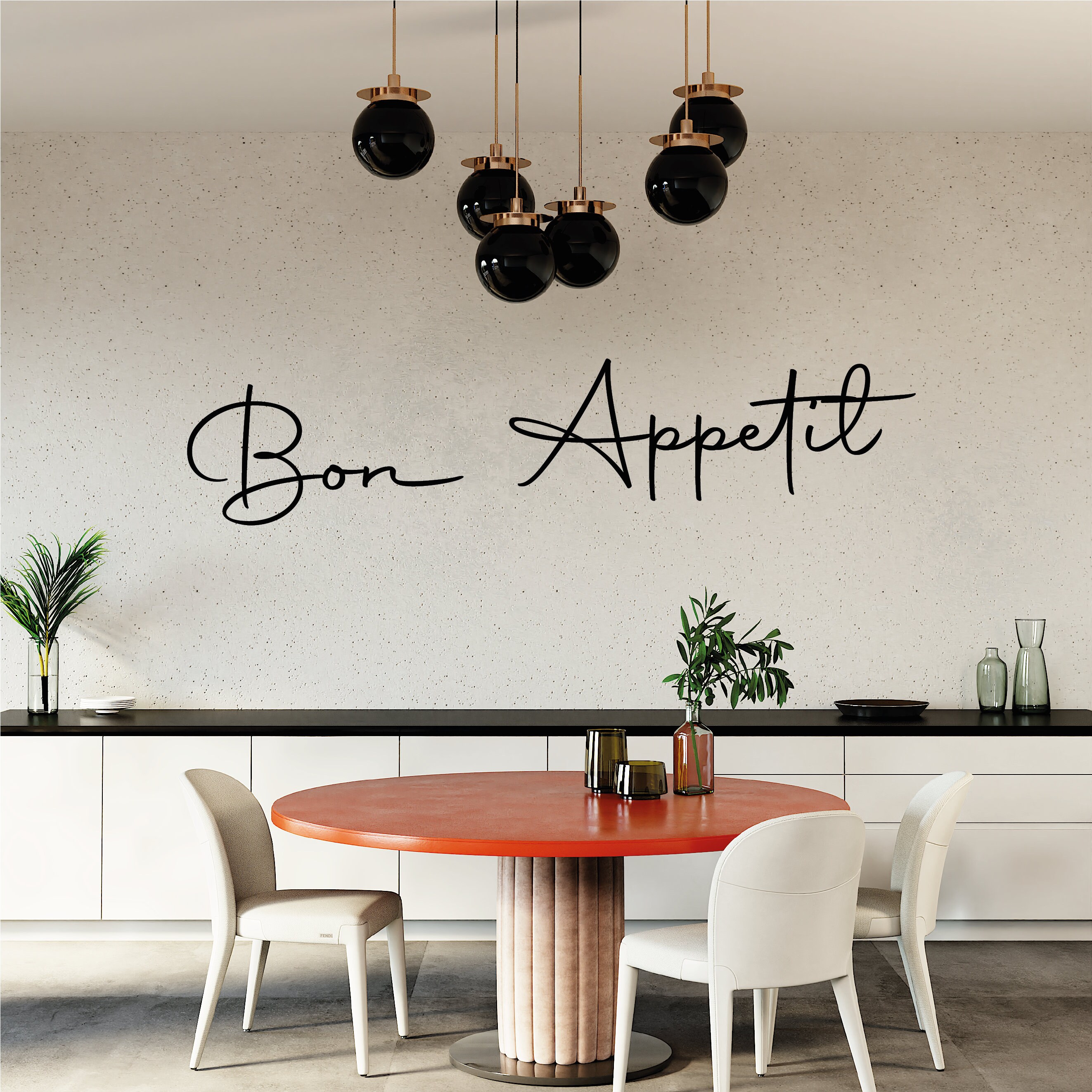 Bon Appetit Wall Decor,metal Wall Sign, Kitchen Metal Wall Art