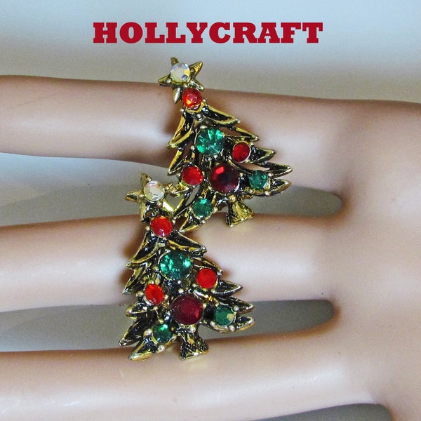 Christmas Tree Earrings by Hollycraft