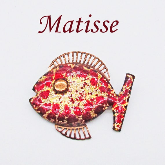 Matisse 'Pesca'  Fish Brooch 1950's