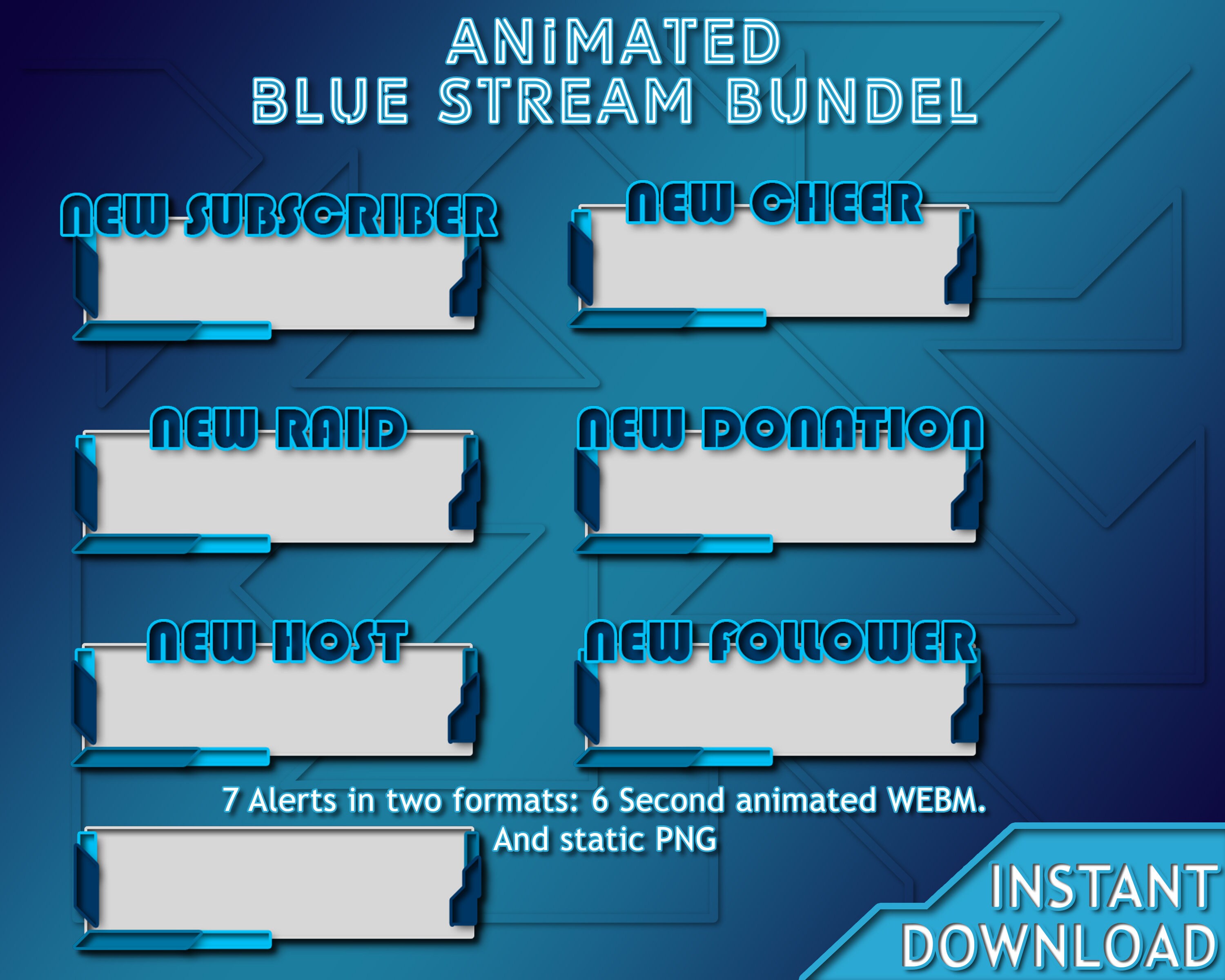 Stream Bundle Animated Streaming Bundle, Animated Twitch Stream Package, Twitch ...