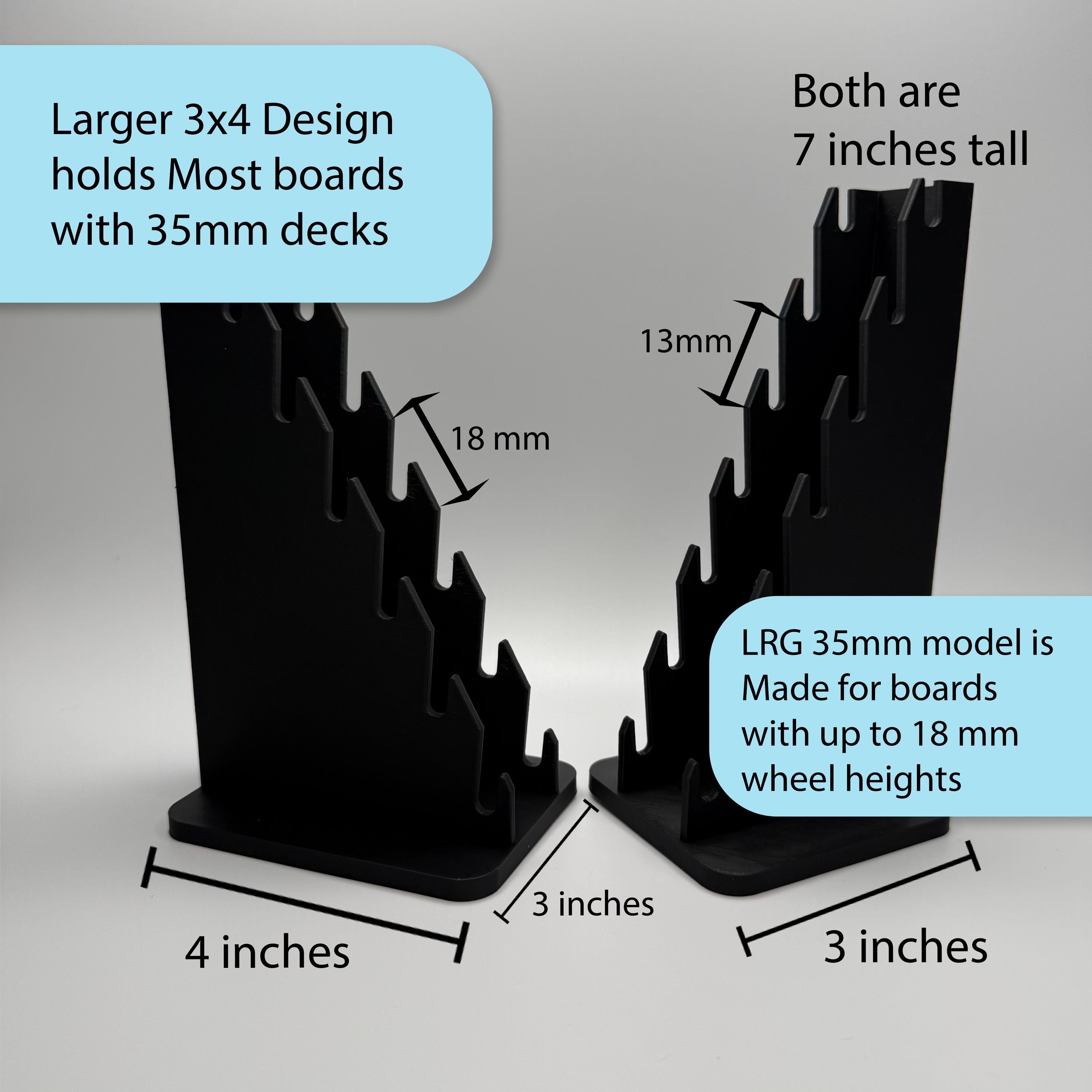 7 Board Fingerboard Display Stand | Wall Mount or Desktop Rack for Tech ...