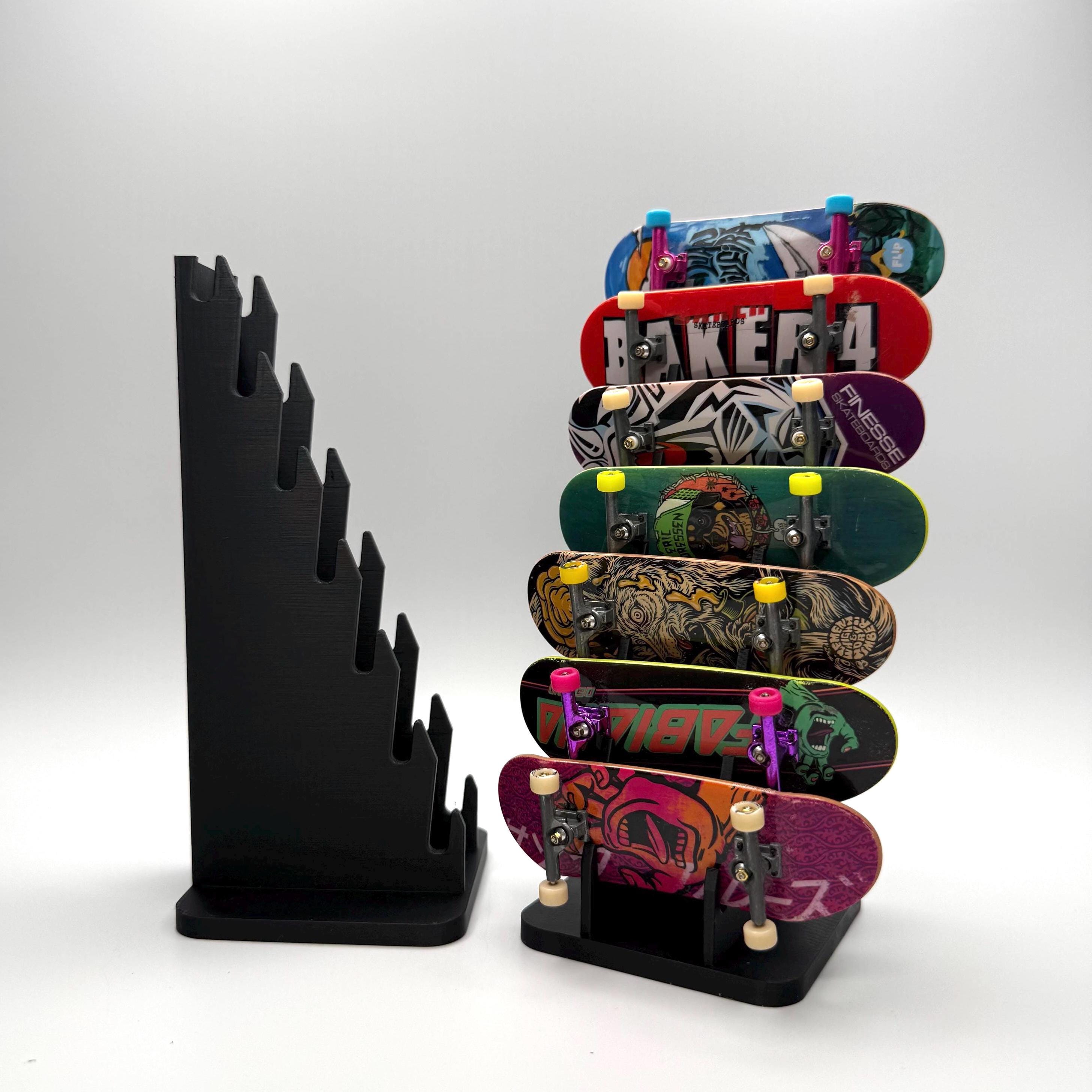 7 Board Fingerboard Display Stand | Wall Mount or Desktop Rack for Tech ...