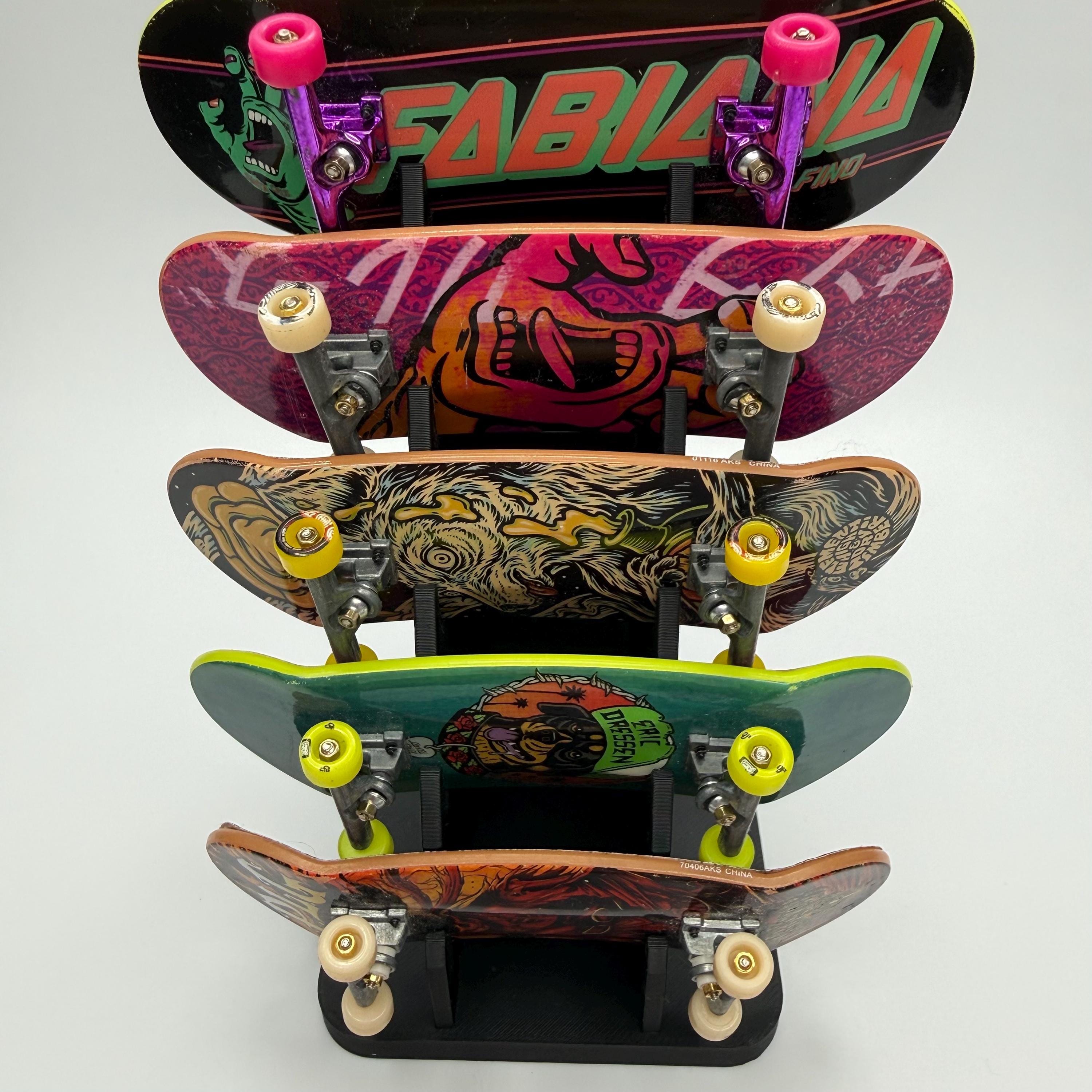 7 Board Fingerboard Display Stand | Wall Mount or Desktop Rack for Tech ...