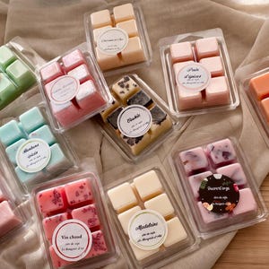 Naturally scented wax melt – Plant-based wax melt for oil burners – 100% soy/rapeseed wax – Choice of scent – Cozy gift idea