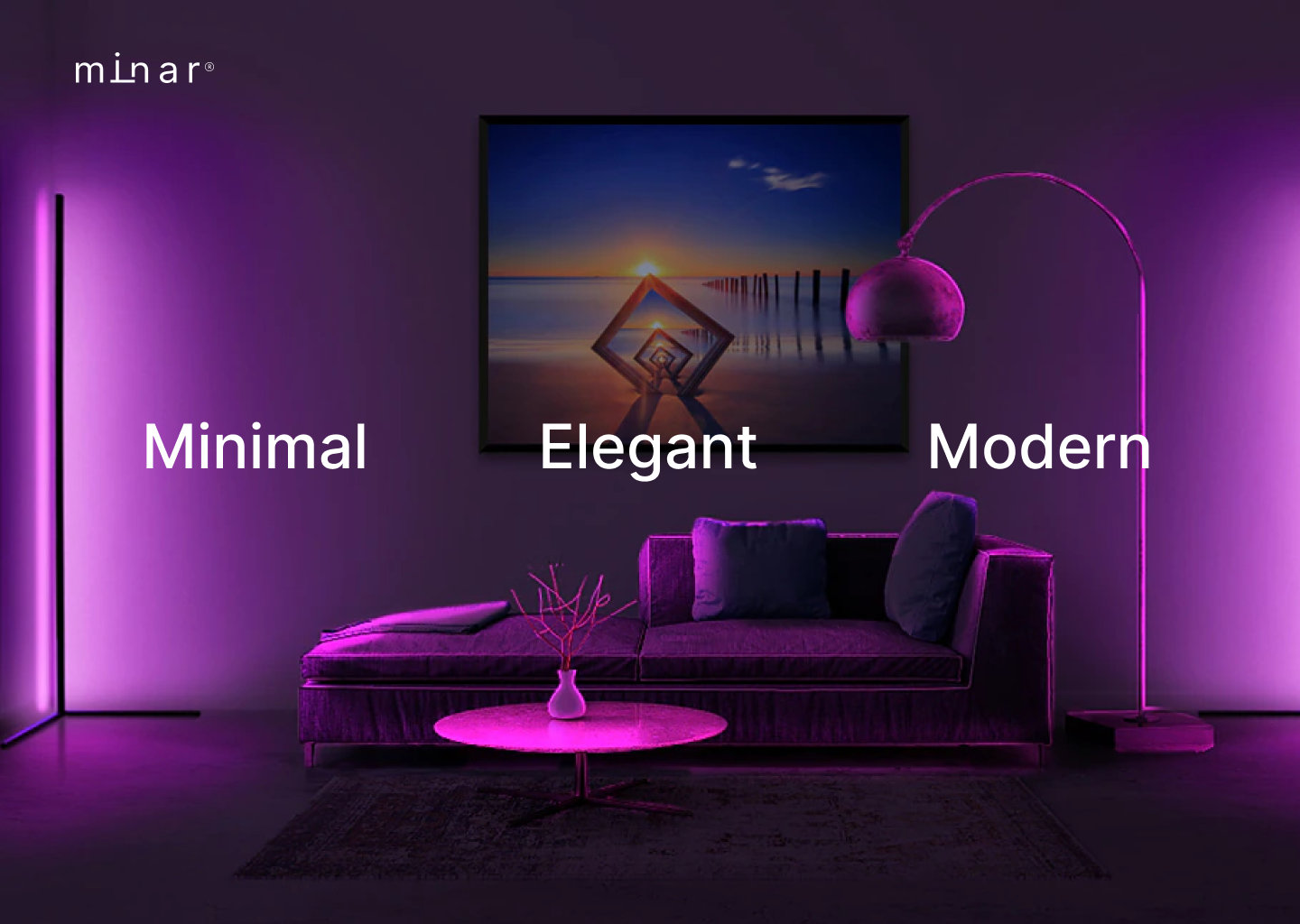 Lampadaire Moderne Rgb