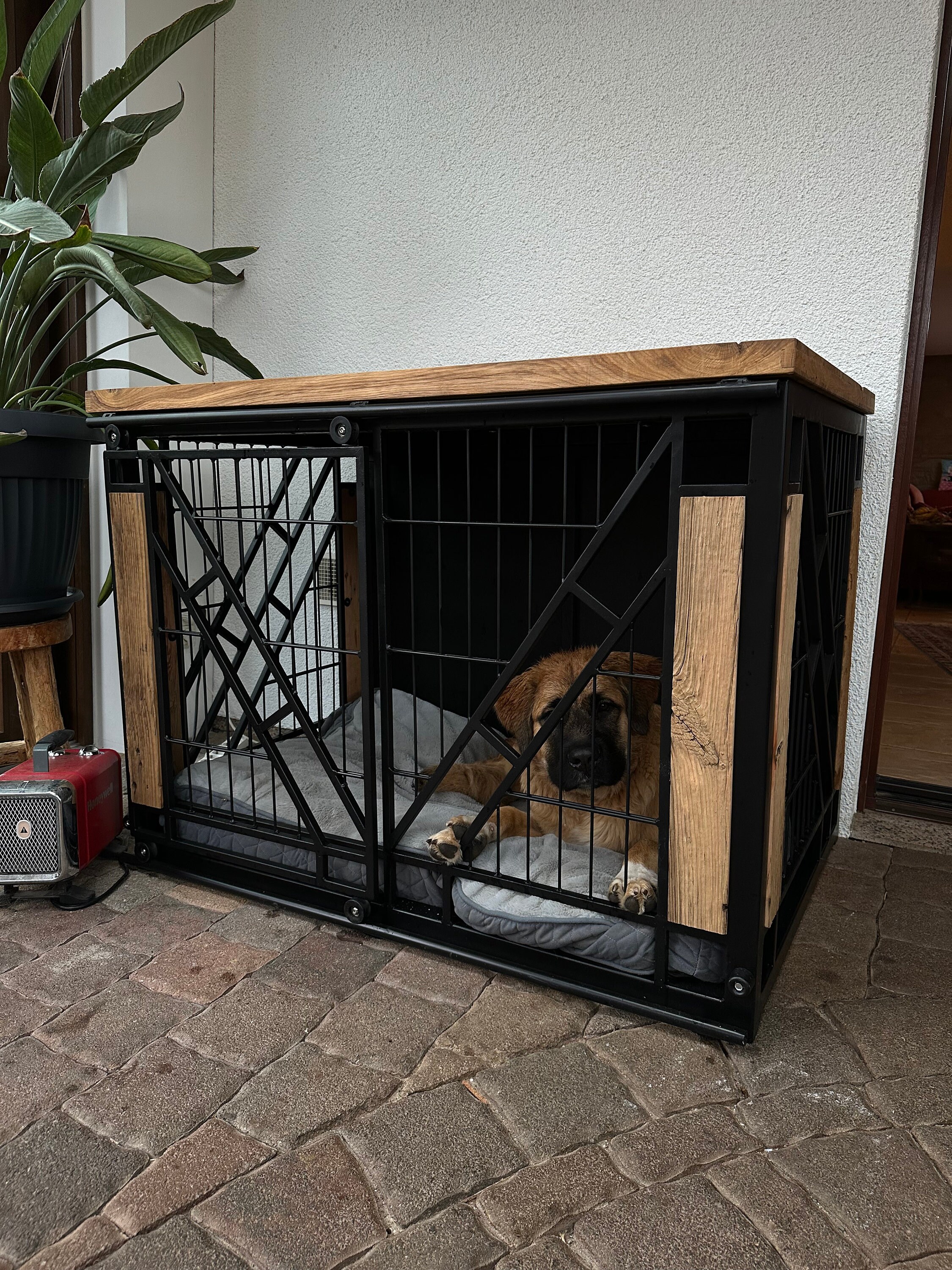 Galvanized steel dog crate hotsell