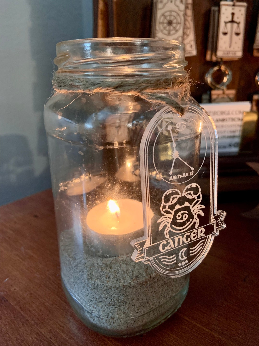 Zodiac Luminaries Tags Star Signs and Mason Jar Lanterns Etsy