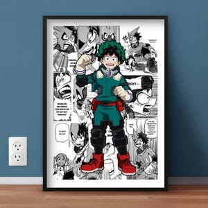 My Hero Academia Poster| My Hero Academia | Manga Poster | Anime Gifts, Anime Wall Art for Kids Room, Decor Wall Collage, Gifts