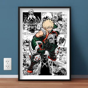 My Hero Academia Poster| My Hero Academia | Manga Poster | Anime Gifts, Anime Wall Art for Kids Room, Decor Wall Collage, Gifts