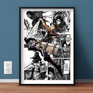 Attack on Titan Premium Anime Poster | Manga Poster | Anime Gifts, Anime Wall Art for Kids Room, Decor Wall Collage, Gifts, Anime Poster