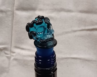 Crystal Skull Bottle Stopper