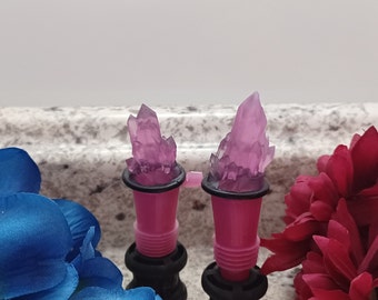 Iridescent Crystal Wine Stopper Set