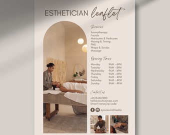 Esthetician Flyer - Beauticians, Spa, Lash, Beauty, Salon Flyer