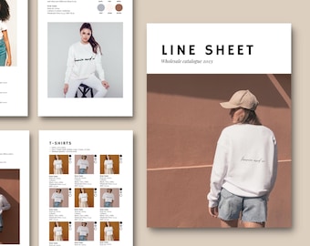 Hoja de línea de venta al por mayor, catálogo de ropa, plantilla de ropa, vendedor de sudaderas, lista de precios al por mayor