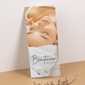 Beauticians Trifold Brochure Esthetician, Spa, Lash, Beauty, Salon Brochure, Price List image 6