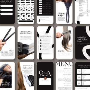 Hair Instagram Templates Hair Stylist Hair Salon Templates