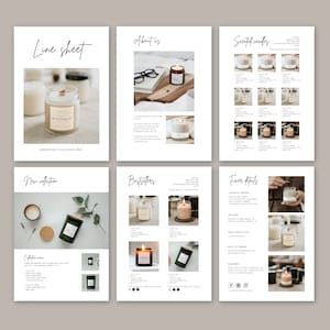 Puede incluir: Un cat&aacute;logo mayorista de velas perfumadas. Presenta fotos de productos, descripciones y detalles. Las p&aacute;ginas blancas muestran texto negro e im&aacute;genes de velas en frascos y recipientes de vidrio.